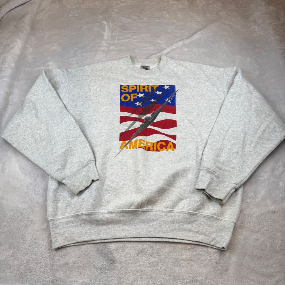 Vintage Fruit of‎ the Loom Spirit of America XL Sweatshirt USA Made